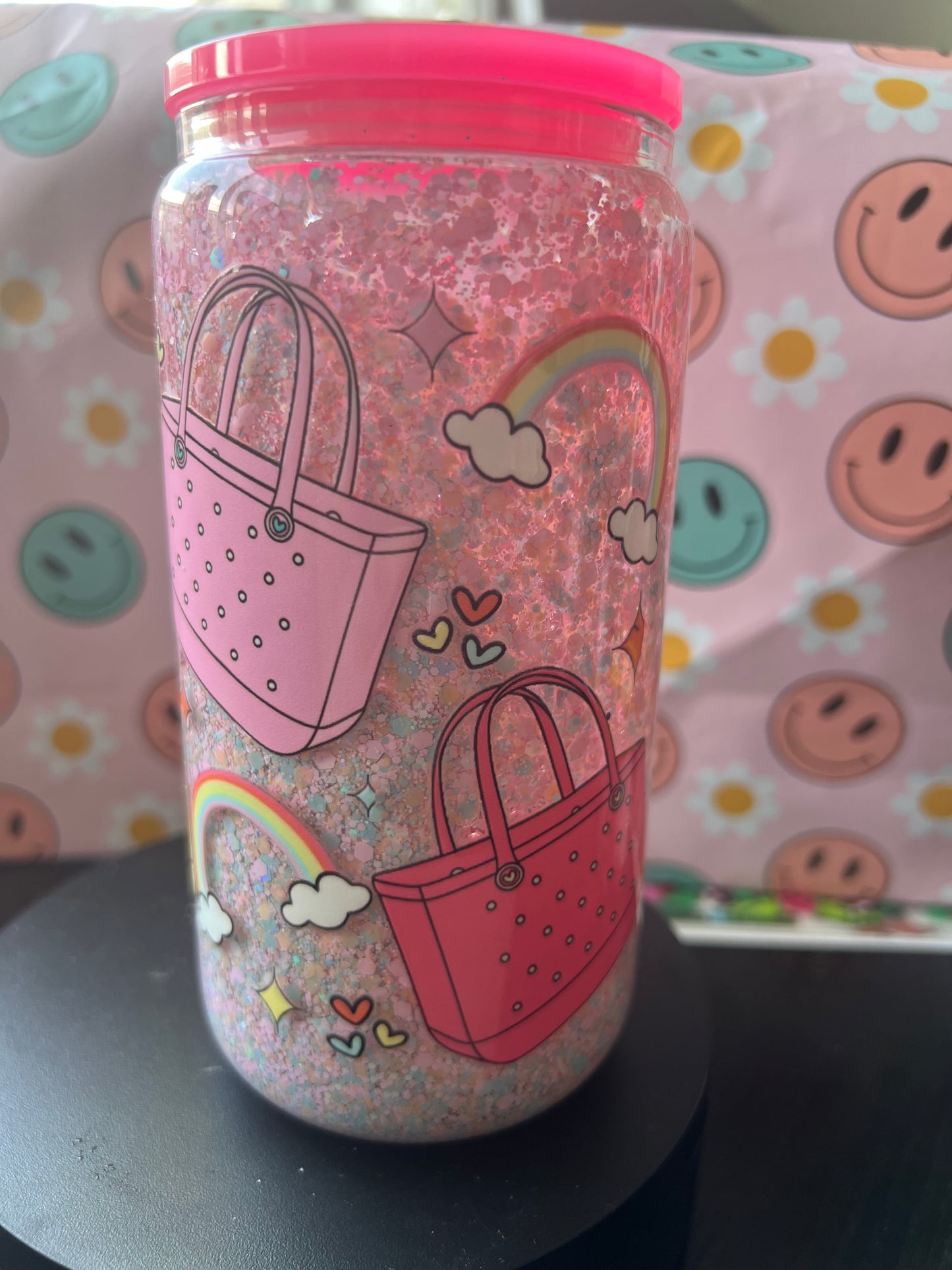 Croc bags snow globe