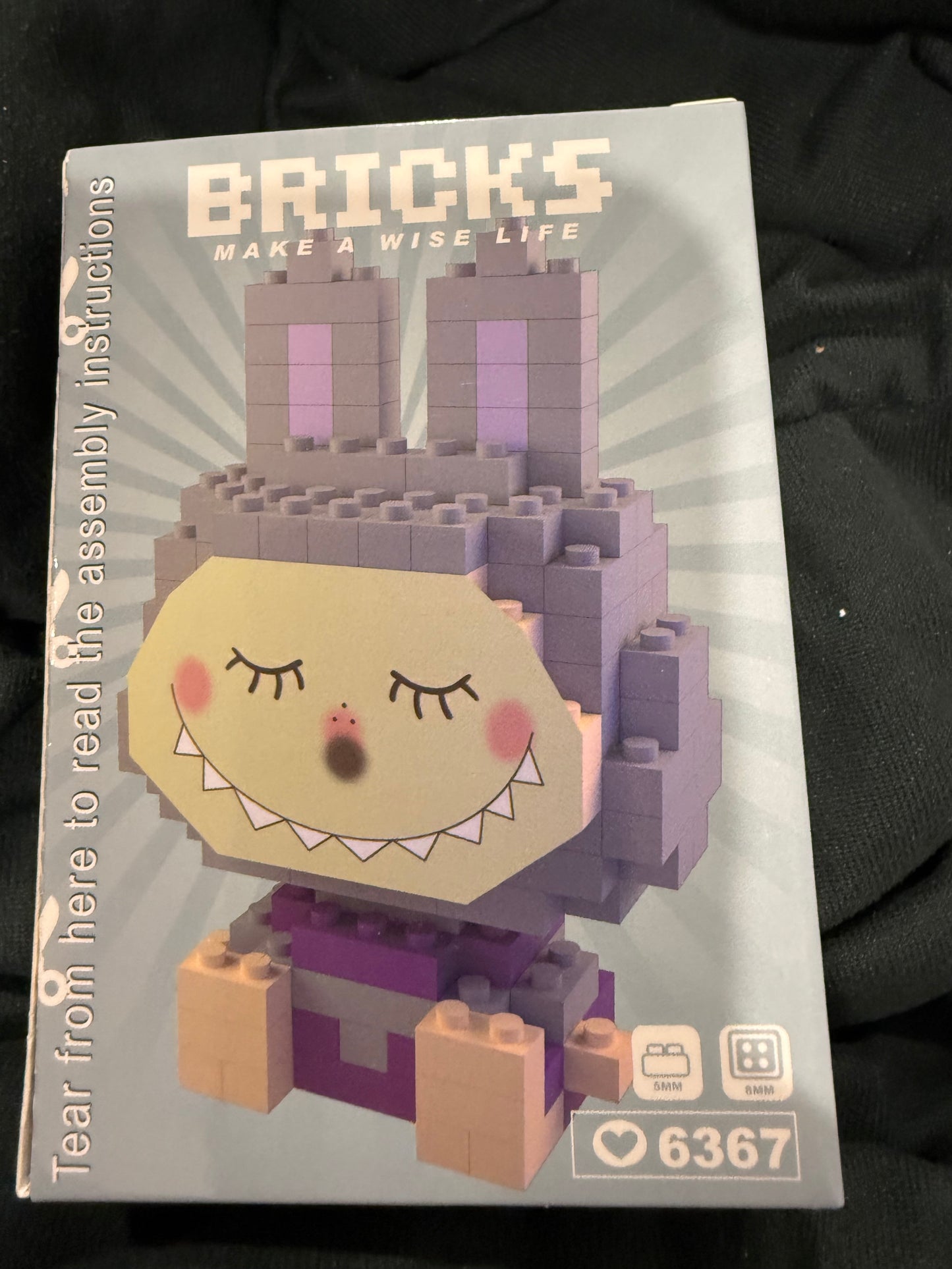 Grey Labubu bricks