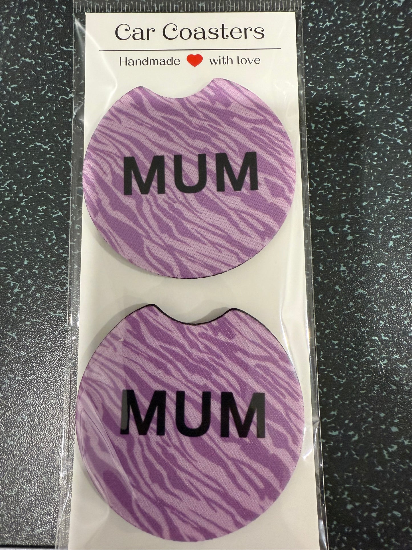 Mum Zebra car coaster