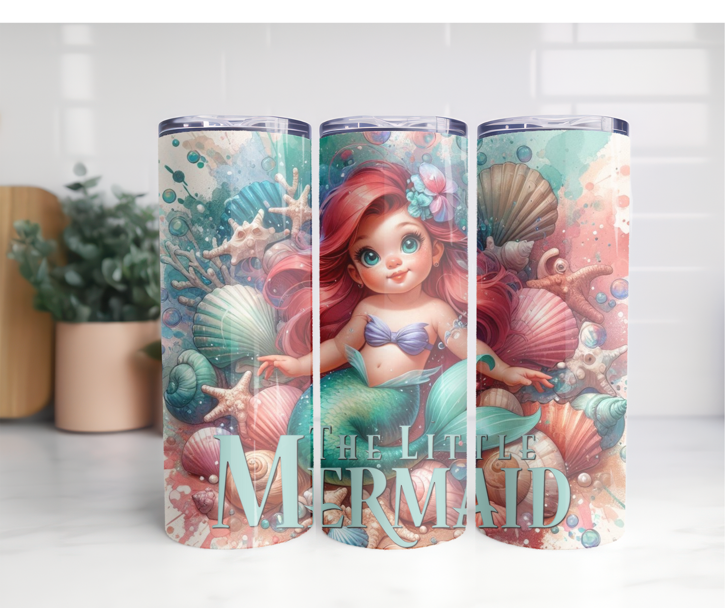 Little mermaid 20oz stainless steel