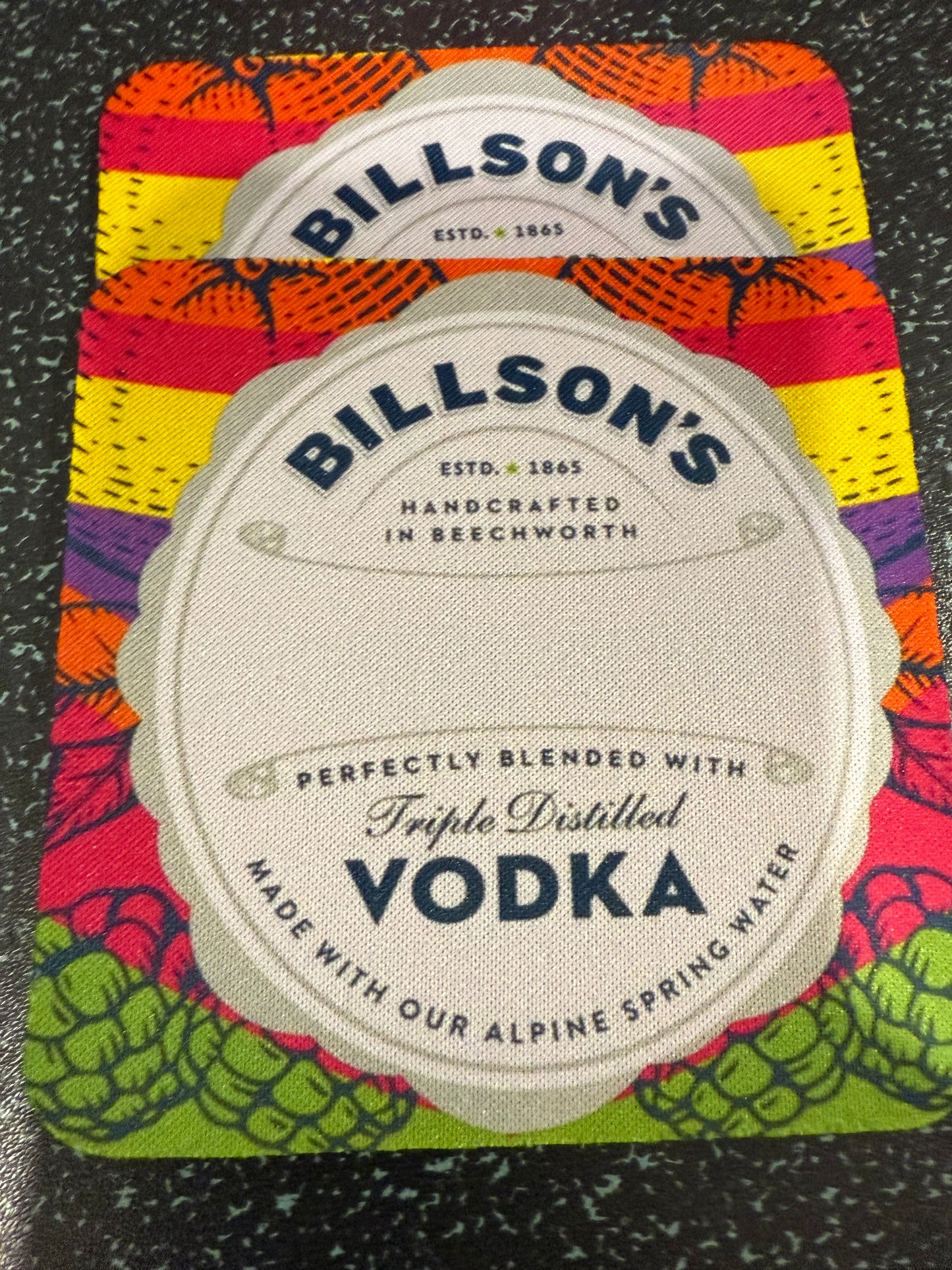 Billsons bar coasters