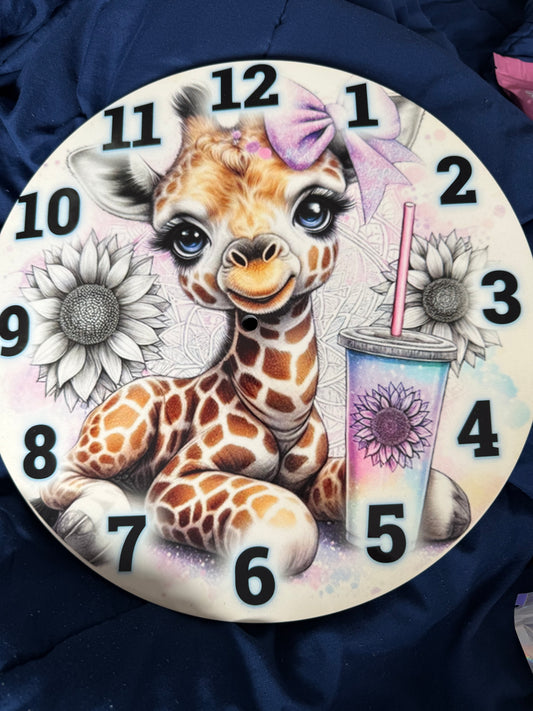 Giraffe Clock