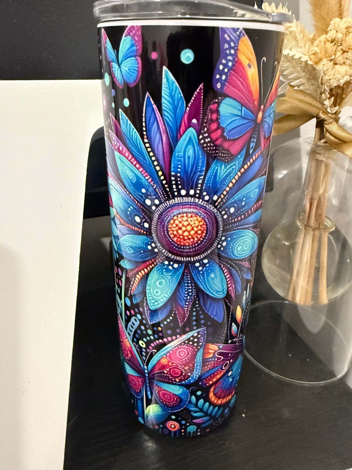 Indigenous artwork 20oz stainless steel