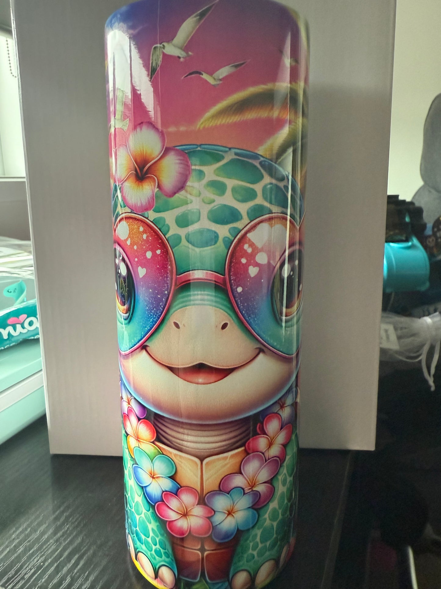 Turtle 20oz stainless steel tumbler with both coffee lid and drink bottle