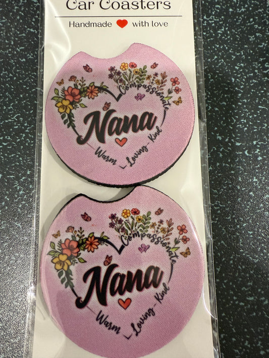 Nana car coasters