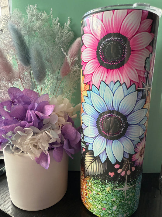 *blooper* flowers 20oz stainless steel tumbler