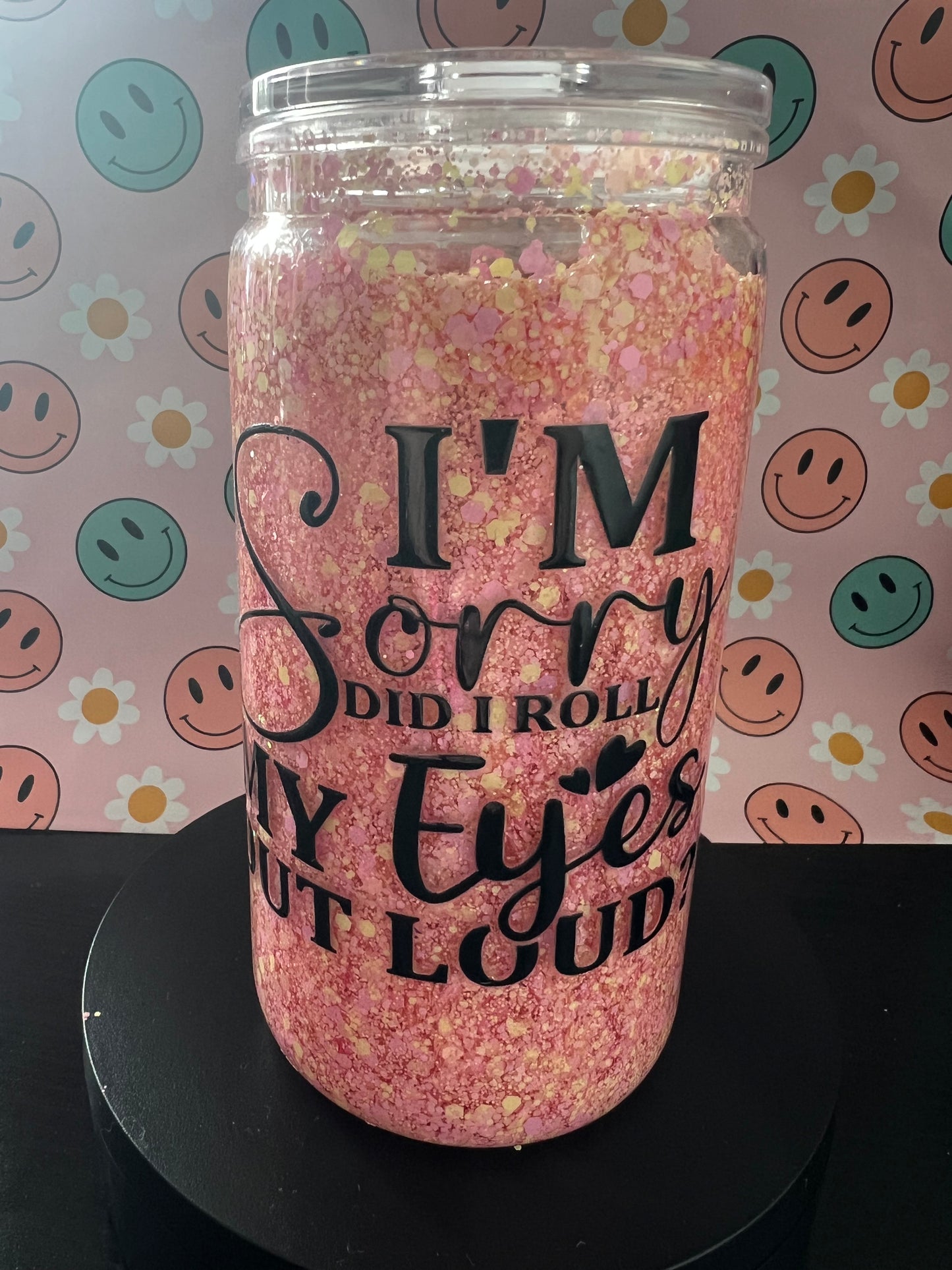 16oz acrylic snow globe -I’m sorry I rolled my eyes