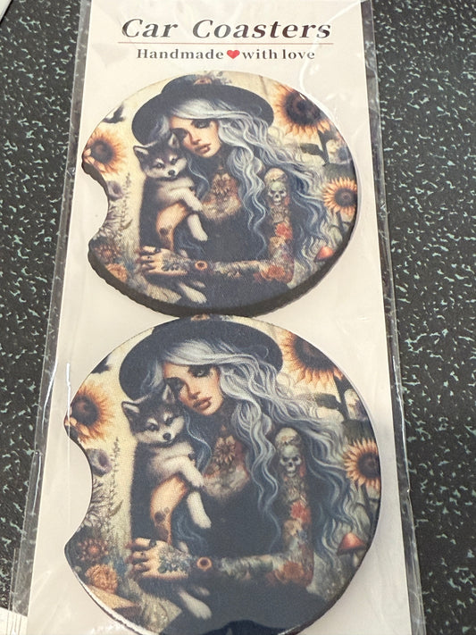 Husky car coaster