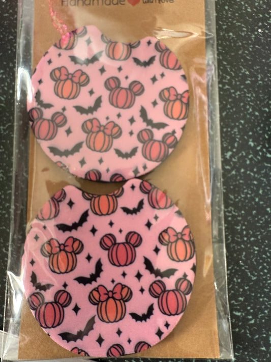 Halloween Micky car coasters