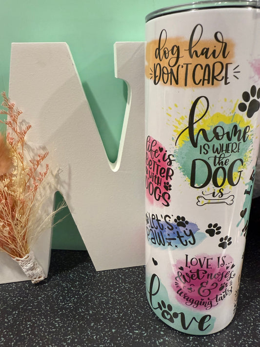 Dog love 20oz stainless steel tumbler