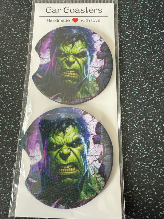 Hulk Car coasters