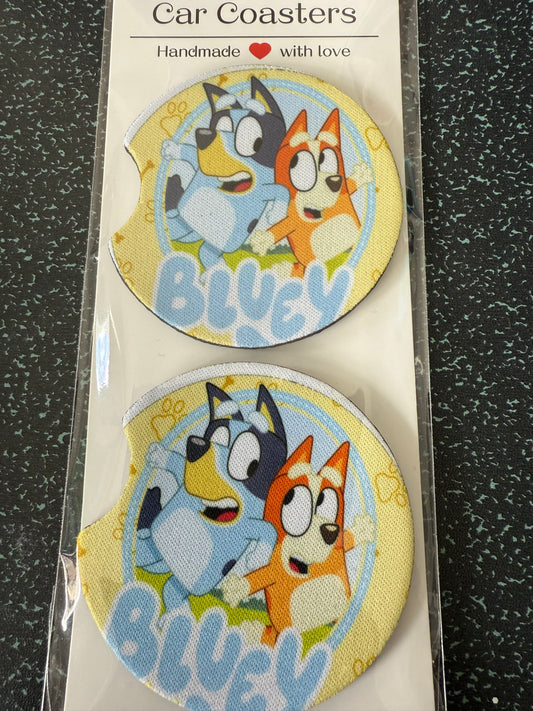 Bluey car coaster