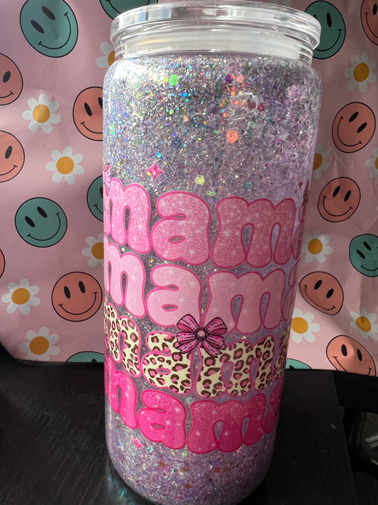 Mama Snow Globe 16 oz tall